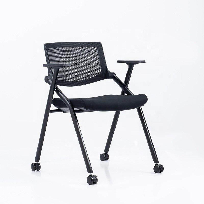 เก้าอี้ตาข่ายสไตล์ OEM เก้าอี้พับได้สำหรับนักเรียน ห้องเรียนฝึกอบรม ห้องเรียน โรงเรียน