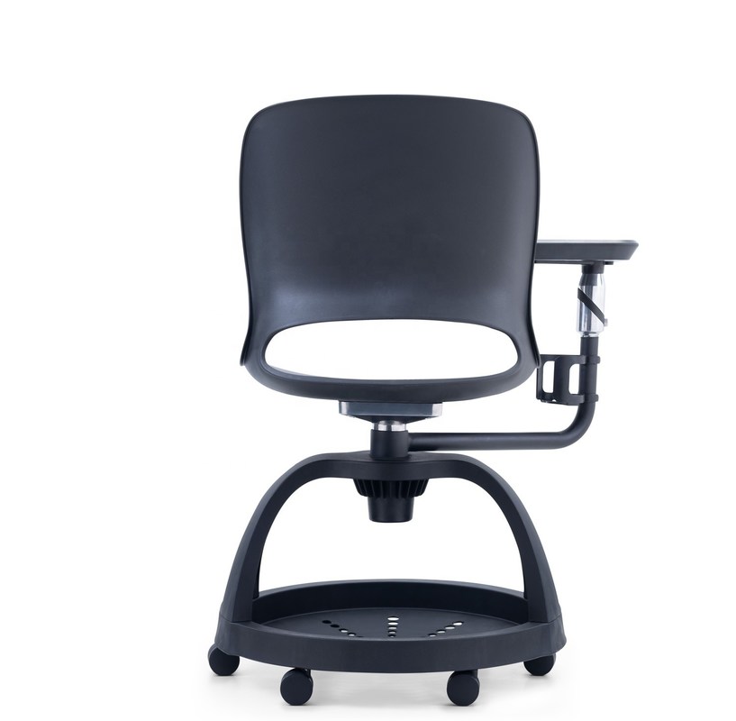 เก้าอี้ฝึกอบรมเคลื่อนไหวที่มีฟังก์ชันเต็ม พร้อมแผ่นเขียนและกั้นเก็บของสําหรับโรงเรียน