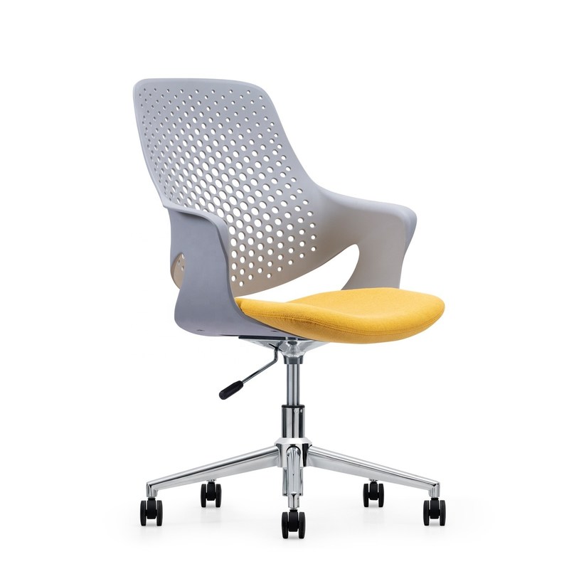 Modern Gray Plastic Office Chair Cadeira de escritorio de plastico with Mail packing