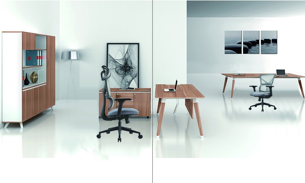 สไตล์การออกแบบที่ทันสมัย เก้าอี้สํานักงานหลังสูง Mesh สําหรับ Foshan สํานักงานเฟอร์นิเจอร์ผู้บริหาร