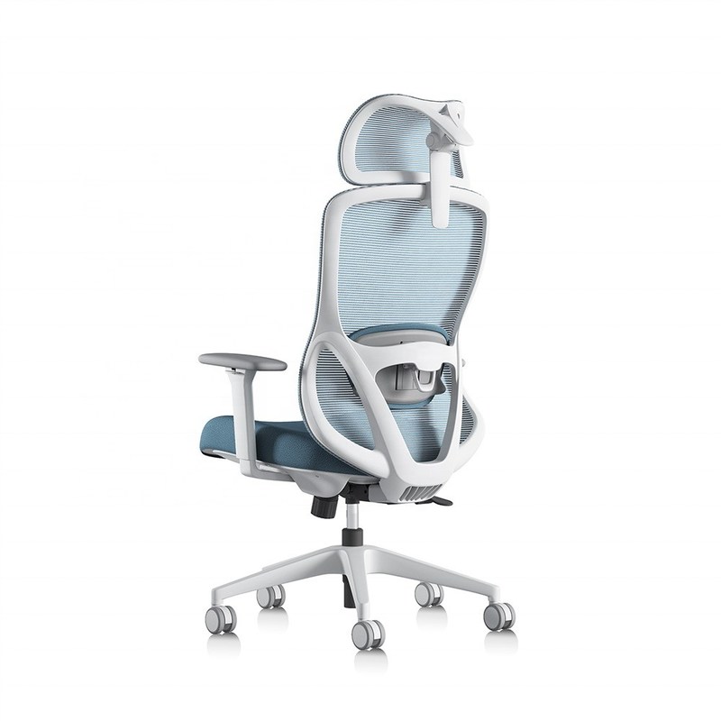 เก้าอี้หมุนที่สามารถปรับได้สูงหลังสํานักงาน พร้อมแขนแขน 3 มิติและหมอนที่นั่งสบาย