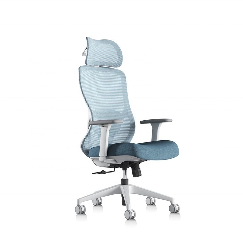 เก้าอี้หมุนที่สามารถปรับได้สูงหลังสํานักงาน พร้อมแขนแขน 3 มิติและหมอนที่นั่งสบาย