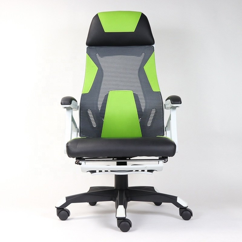 ปรับแต่งเฟอร์นิเจอร์สำนักงานแบบหมุนได้พร้อมพนักพิงตาข่ายผ้าในสีส้มสำหรับห้องประชุม