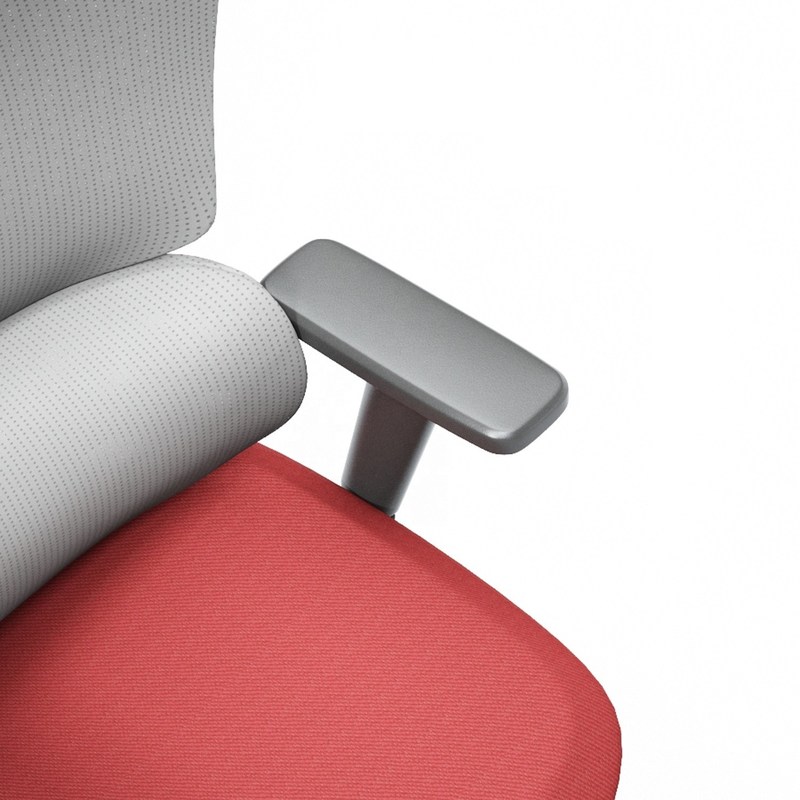 เก้าอี้ตาข่ายเพื่อสุขภาพ Work in Style พร้อมที่พักเท้าปรับได้และรองรับหลัง สีดำ