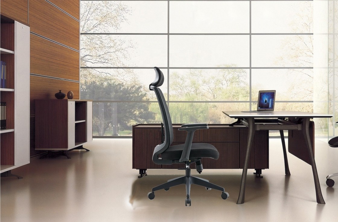 เบาะหลังปรับระดับหลังสูง เก้าอี้หมุน Mesh สําหรับผู้จัดการสํานักงาน M-062A Executive