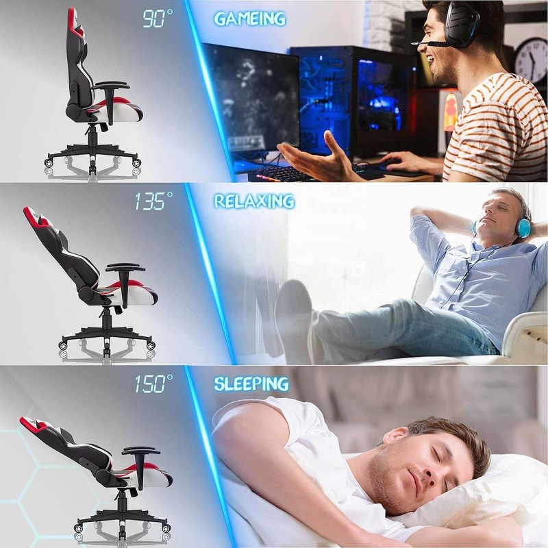 Comfortable PU Leather Custom Massage Y-SEATER Office Gaming Chair for Computer Gamer