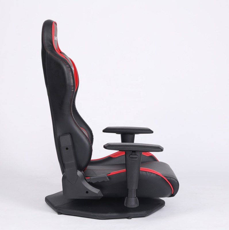 HCYZ Gray PVC Leather Computer Gaming Chair with Rotating Design Affordable and Durable