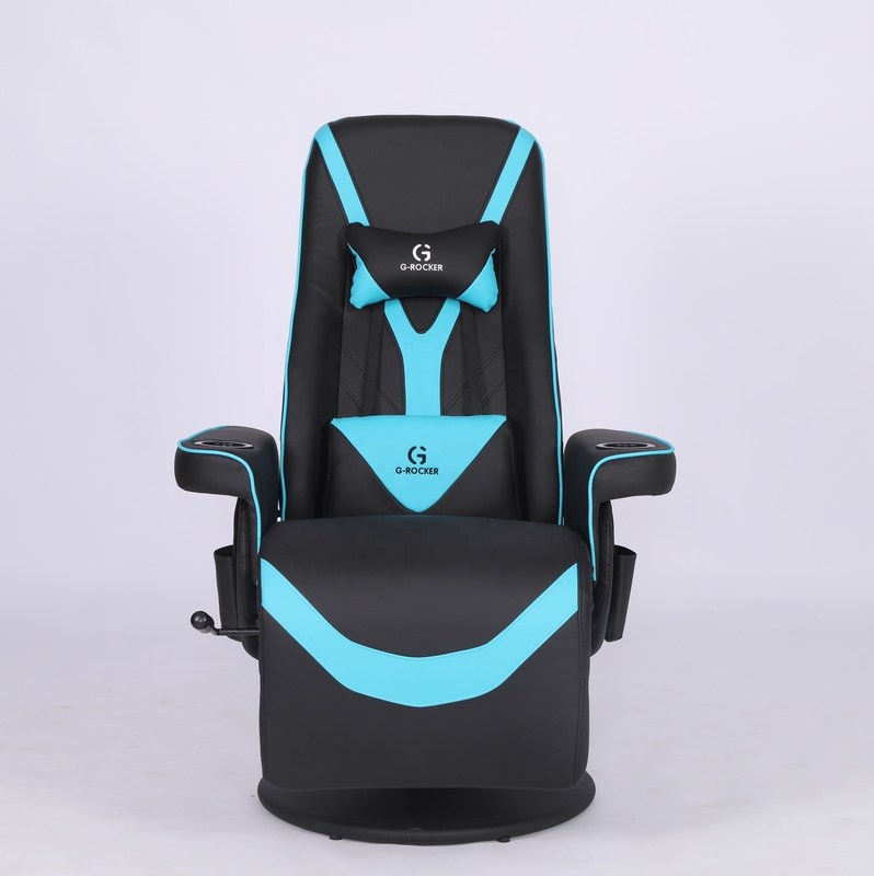 เก้าอี้สำนักงานเฉพาะรุ่น เก้าอี้เกมมิ่งสุดหรู พร้อมที่วางแก้วน้ำ สีชมพู สไตล์แข่งรถ หนัง