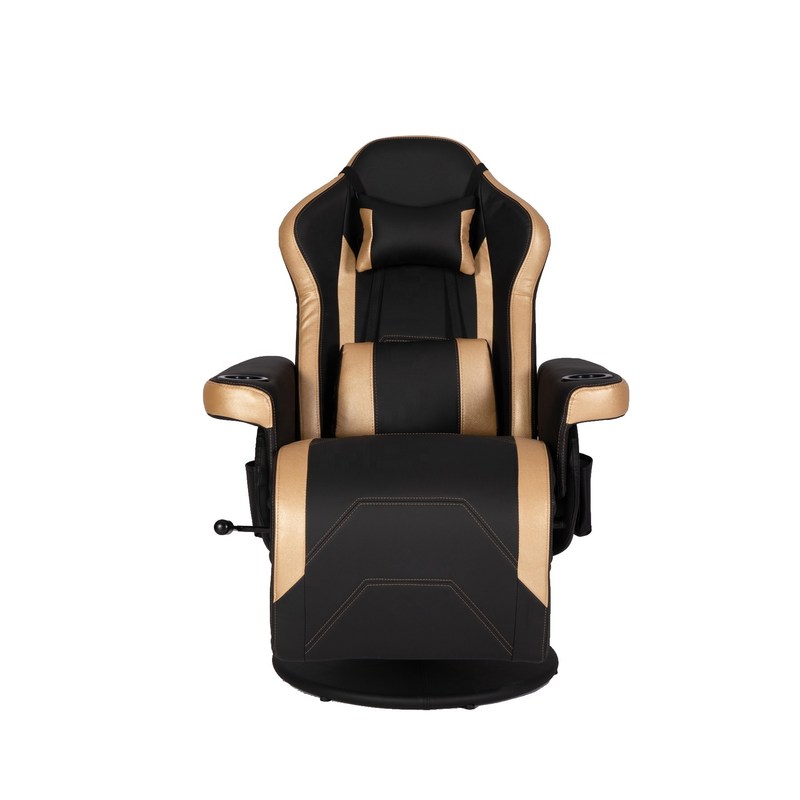 ODM Luxury Gaming Chair With Cup Holder Red Racing Style Leather Ergonomic Seat Swivel Office Sofa
